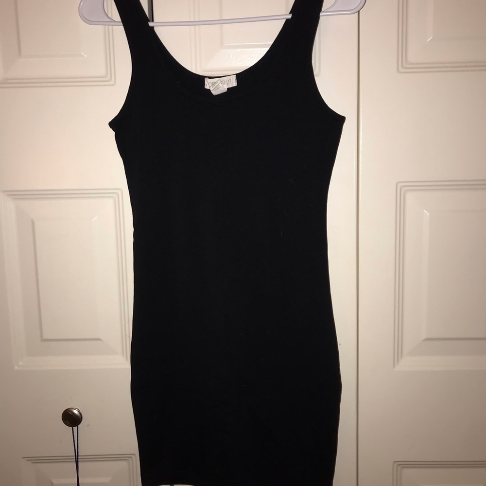 Forever 21 bodycon black tank dress size small